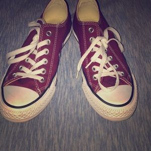 Cranberry converse sneakers